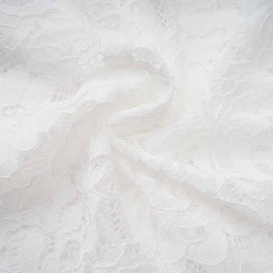 Elegant Abbie White Floral Lace Bustier Ruffled Maxi Dress