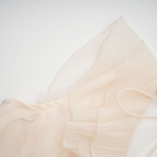 Amelier Rochas Hélène Faux-Flower Layered Ruffled Mini Dress