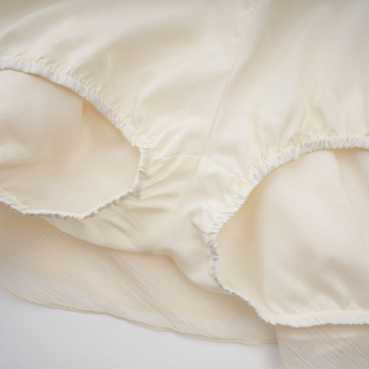 Bérénice White Halterneck Faux-Pearl Tiered Mini Dress