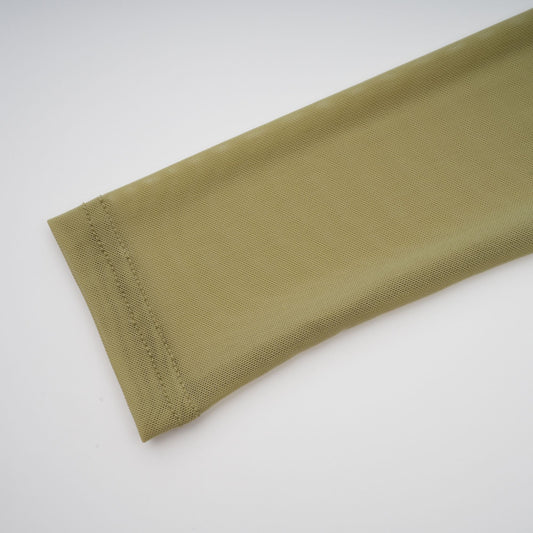 Estelle Green Off-Shoulder Ruched Semi-Sheer Tulle Midi Dress for Women