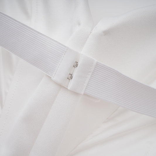 Alba White Sleeveless Barrel Waist Corset Maxi Dress Mermaid Train