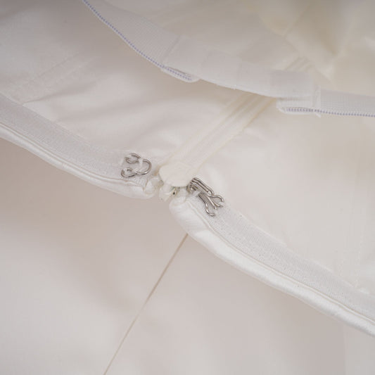 Alba White Sleeveless Barrel Waist Corset Maxi Dress Mermaid Train